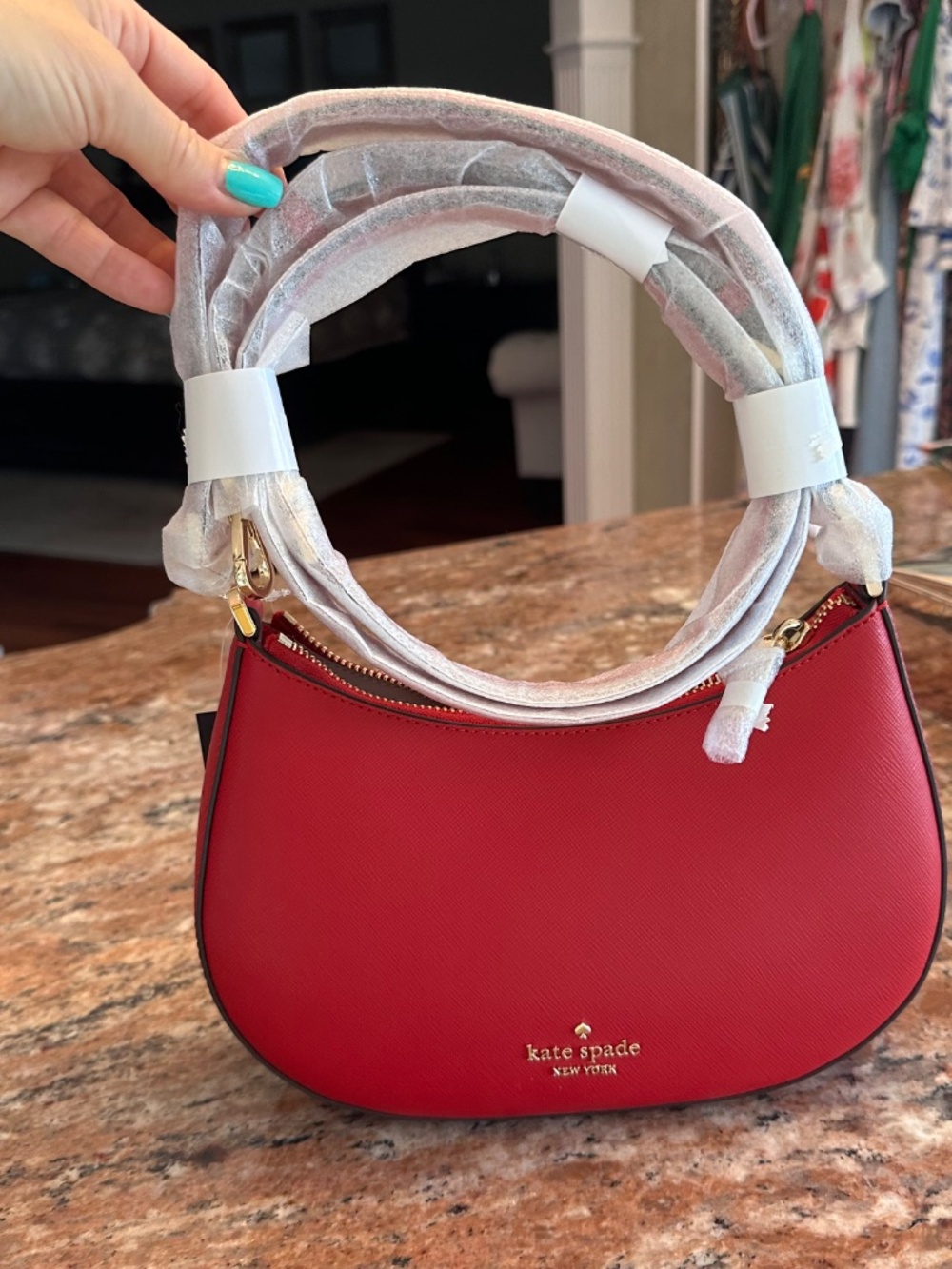 Kate Spade small crossbody red - Picture 2 of 6